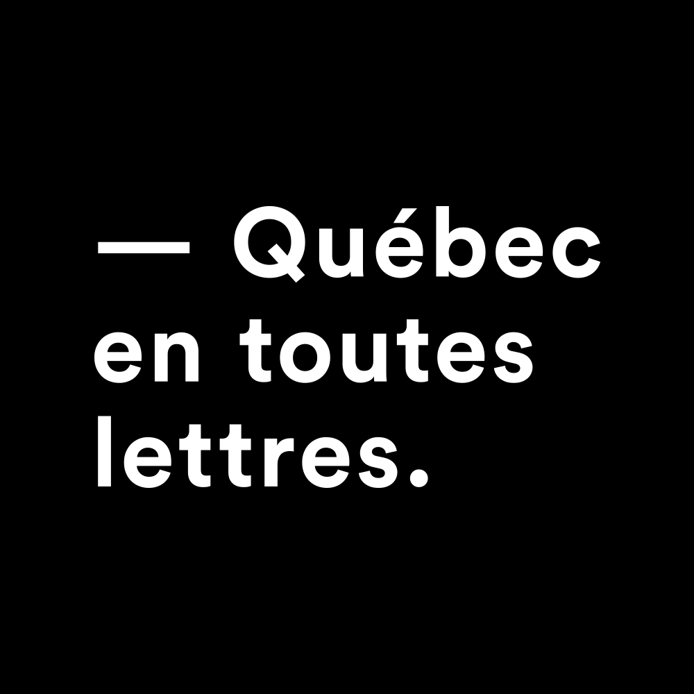 Québec en toutes lettres