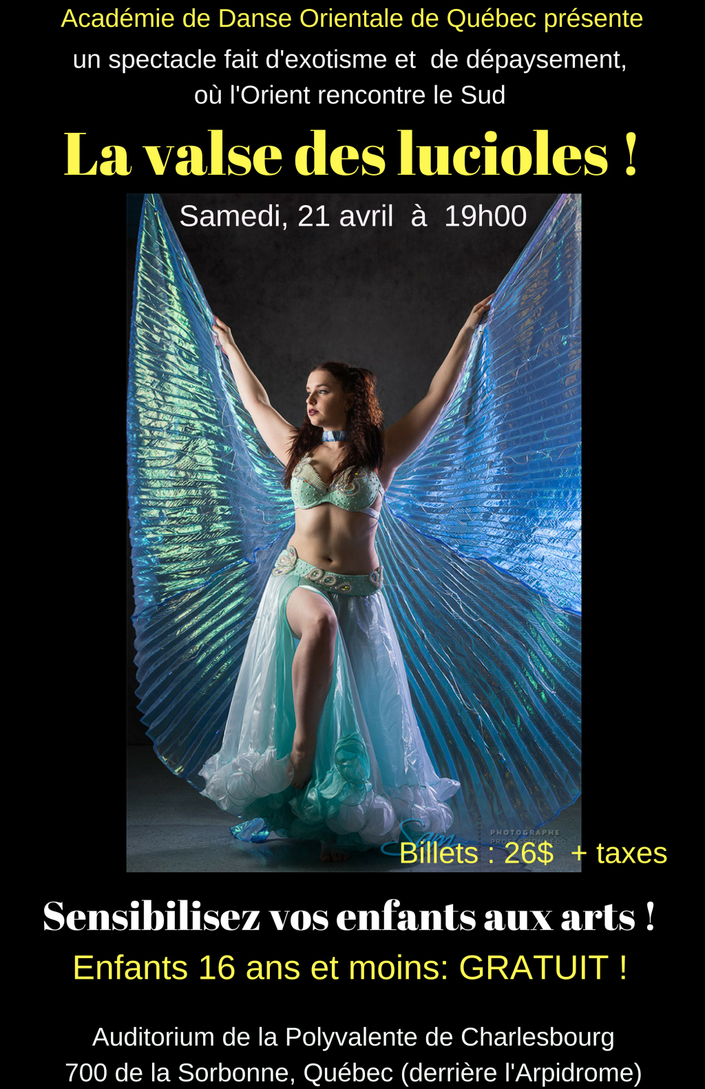 Belly Dance show – La valse des Lucioles – 21 Avril 2018