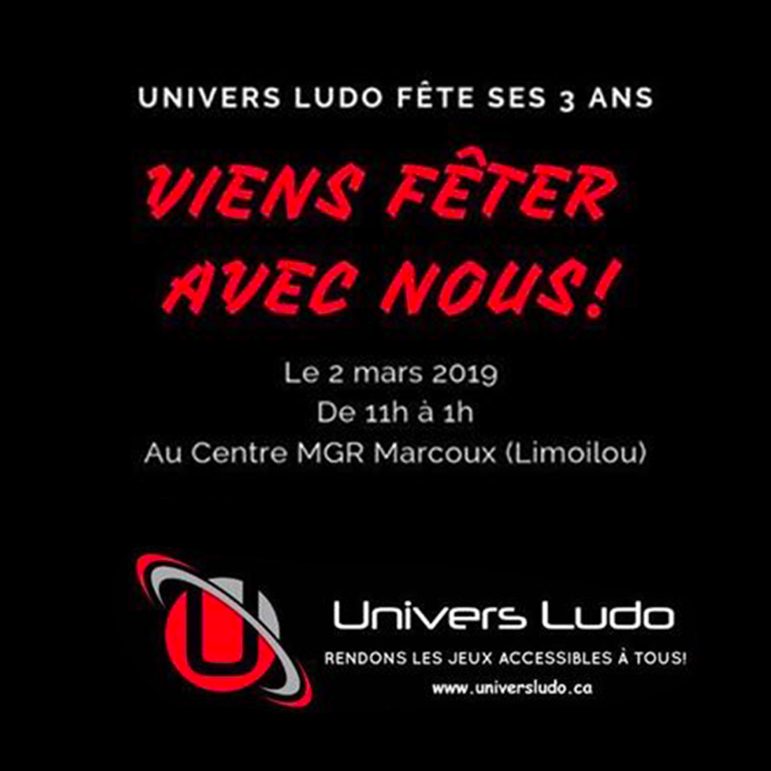 Viens fêter avec nous!