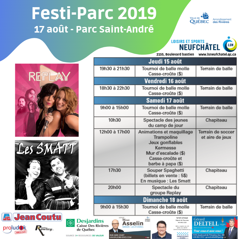 Festi-Parc 2019 au Parc Saint-André