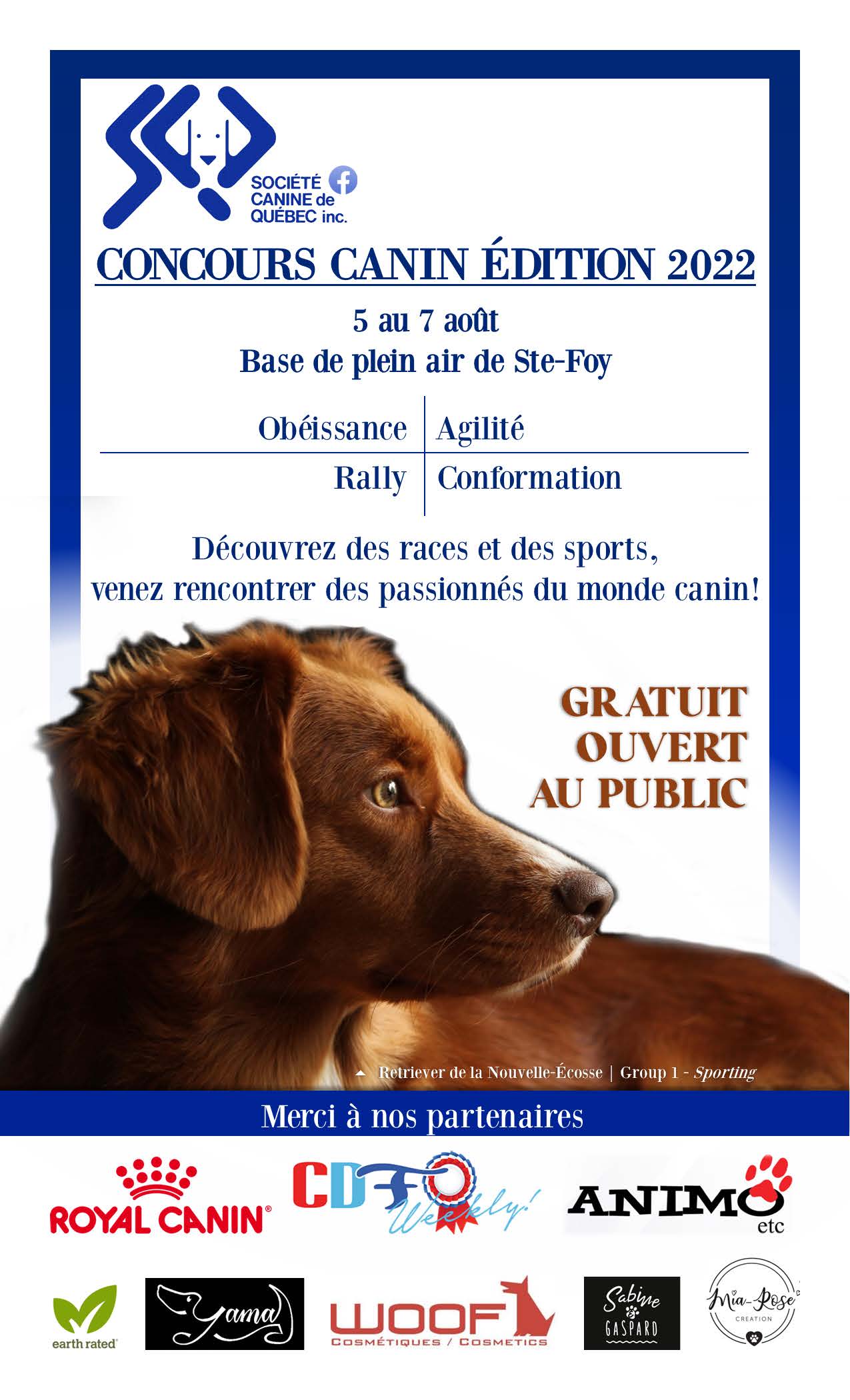 Concours Canin de la Société Canine de Québec