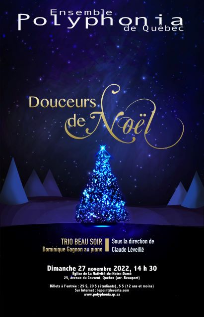 Concert de Noël Ensemble Polyphonia de Québec