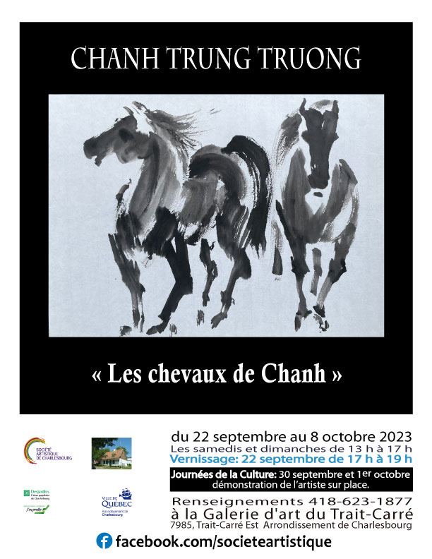 « Les chevaux de Chanh » À LA GALERIE D’ART DU TRAIT-CARRÉ