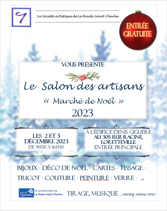 Marché de Noël (Salon des Artisans) 2023