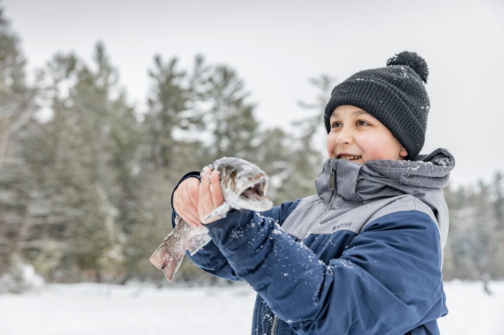 Pêche blanche à la Réserve faunique de Portneuf