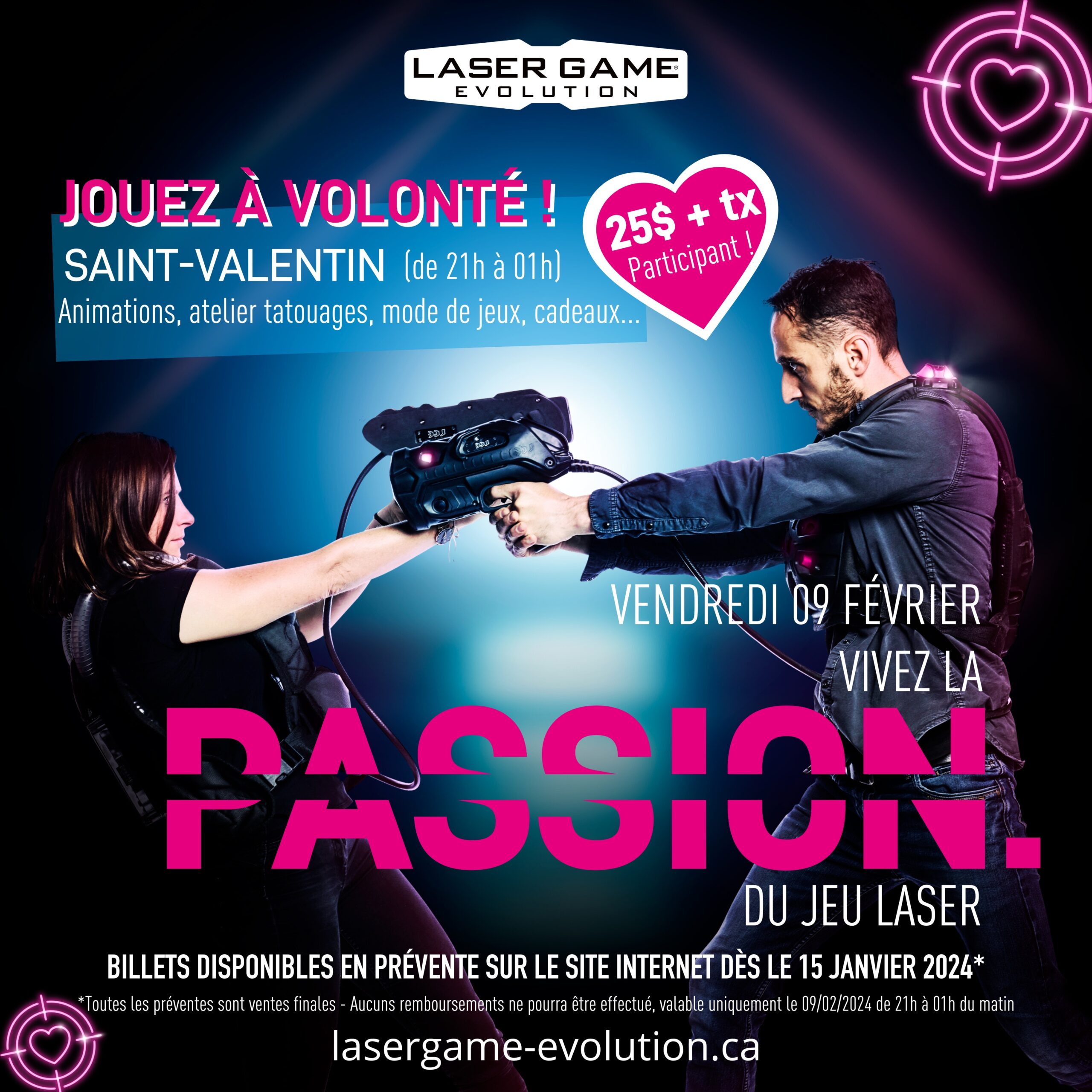 Laser Game Évolution – Soirée Spéciale Saint-Valentin