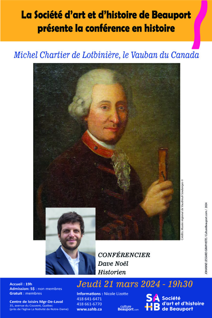 Conférence : Michel Chartier de Lotbinière, le Vauban du Canada