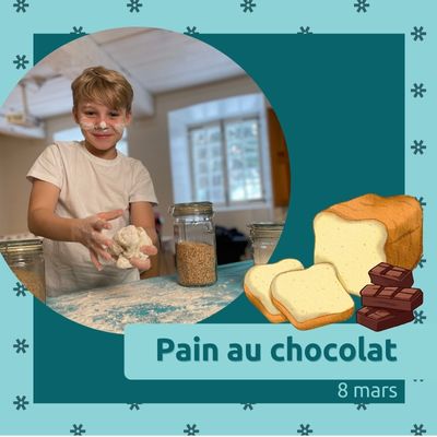 Atelier de pain au chocolat – La relâche au Moulin
