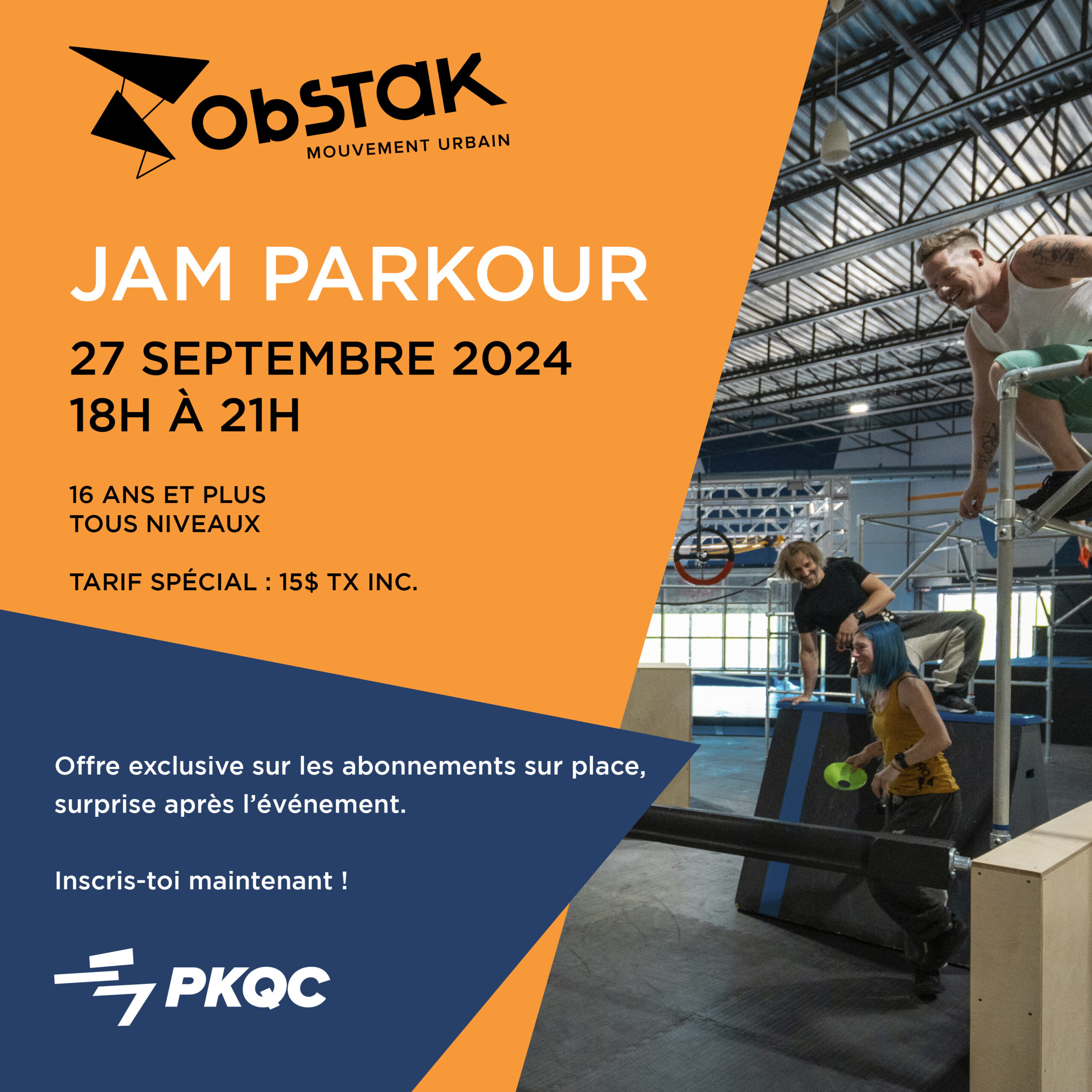 Jam Parkour et Ninja Warrior