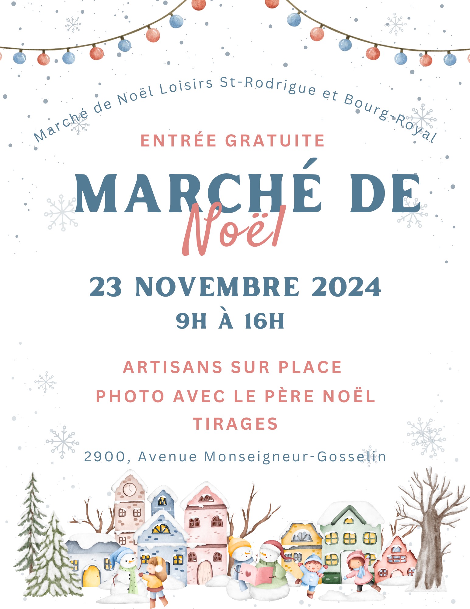 Marché de Noël des Loisirs Bourg-Royal et St-Rodrigue