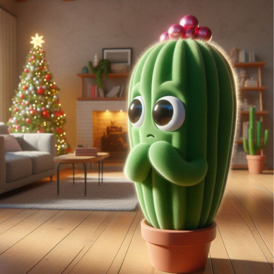 Zépine, le petit cactus qui rêvait de devenir un arbre de Noël