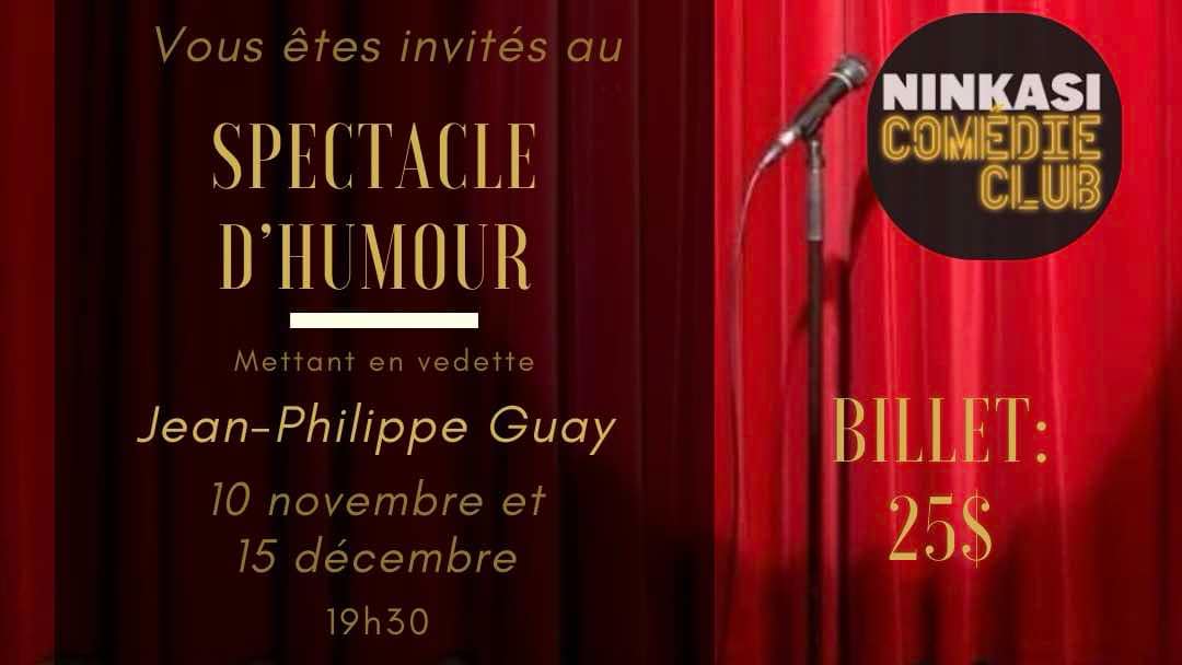 Mission Paramédicale Internationale présente Spectacle d’humour bénéfice avec Jean-Philippe Guay