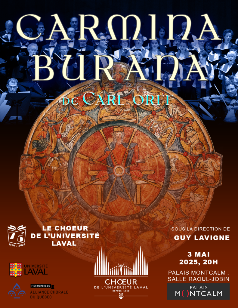 CARMINA BURANA – 75e du Choeur de l’Université Laval