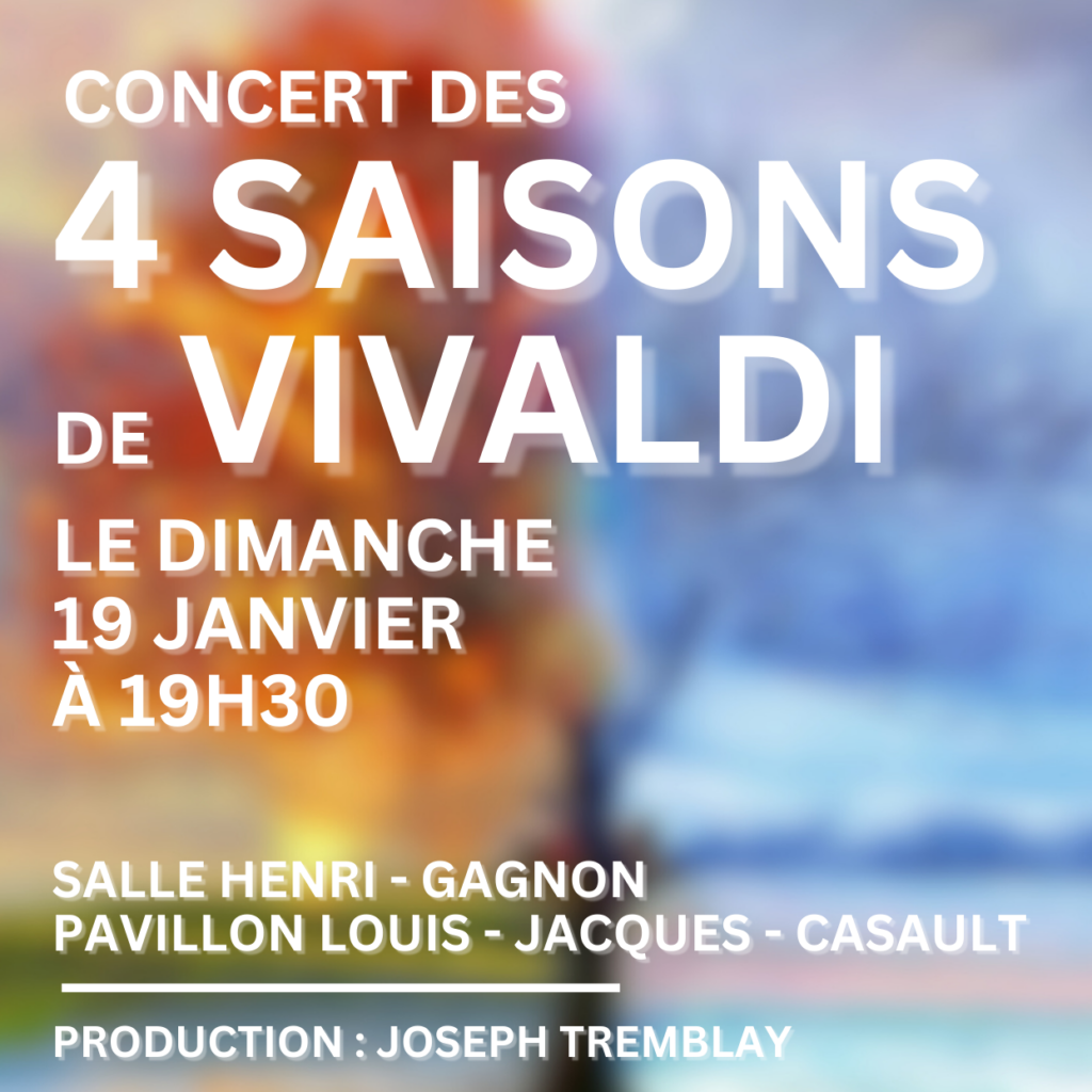 Les Quatres Saisons de Vivaldi par Joseph Tremblay