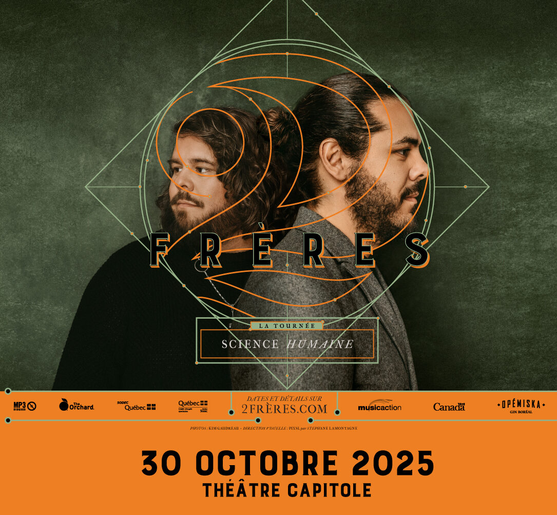 Le duo 2Frères tiendra l’affiche au Théâtre Capitole