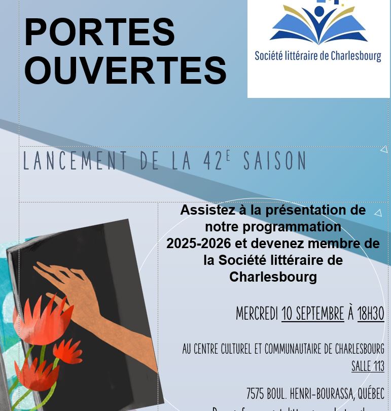 Lancement 42e saison – Société littéraire de Charlesbourg