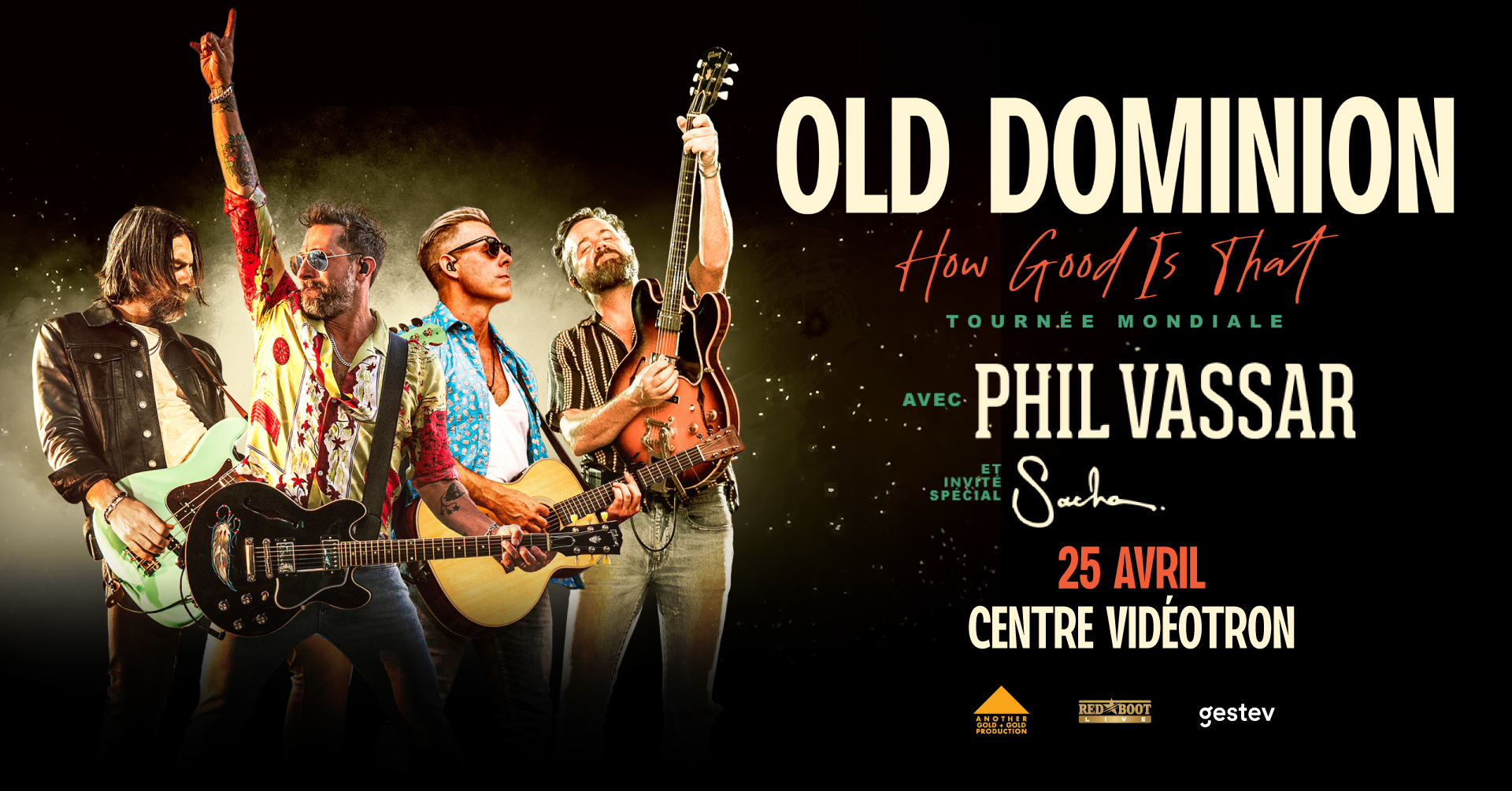 Old Dominion au Centre Vidéotron le 25 avril 2026