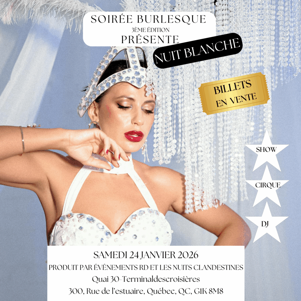 SOIRÉE BURLESQUE: 3ème ÉDITION – NUIT BLANCHE