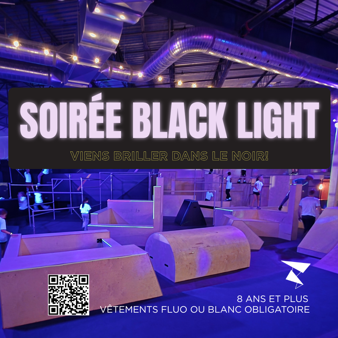 Soirée Blacklight Parkour et Ninja Warrior