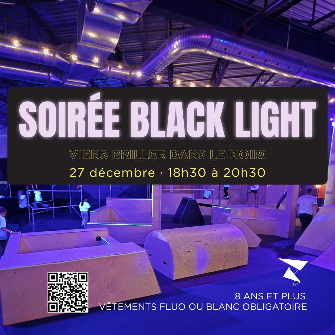 Soirée Blacklight Parkour et Ninja Warrior