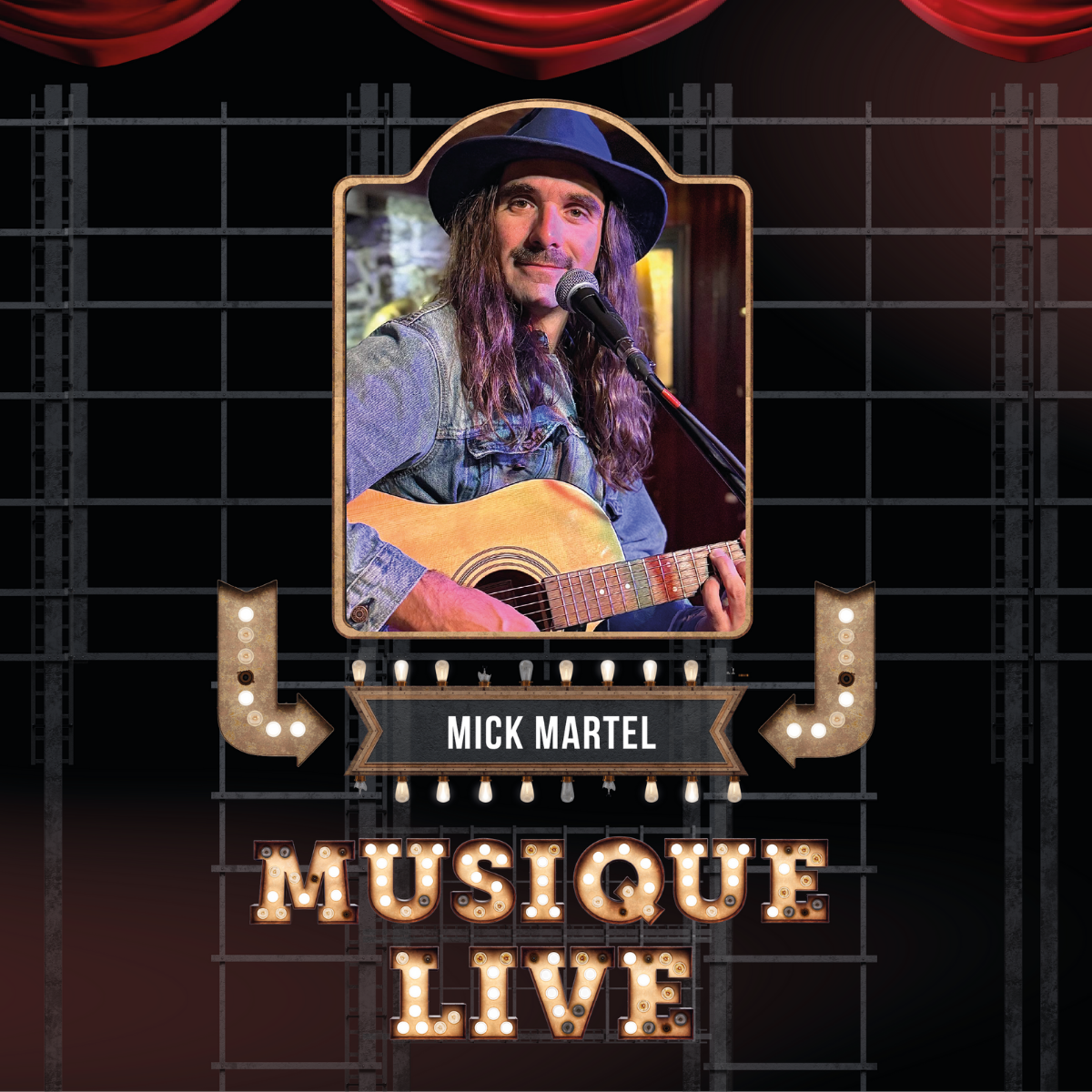 Mick Martel. Musique Live. Rock Classic. – Taverne