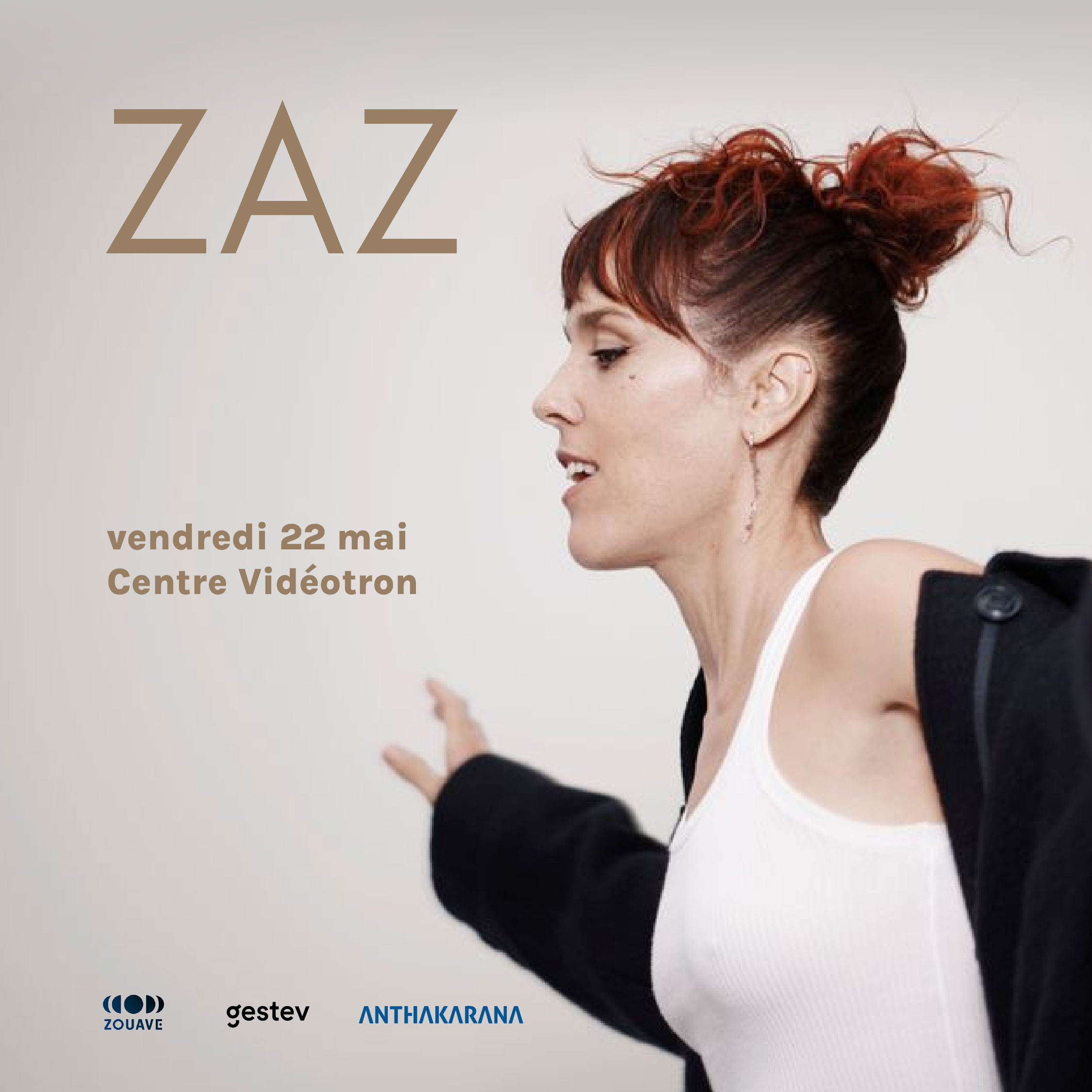 ZAZ renouera avec le Centre Vidéotron