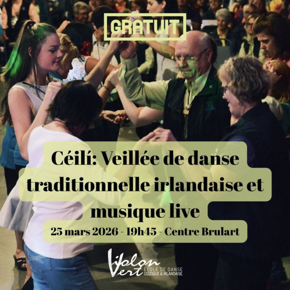 Céilí de la Sainte-Patrick à Québec – Veillée de danse traditionnelle