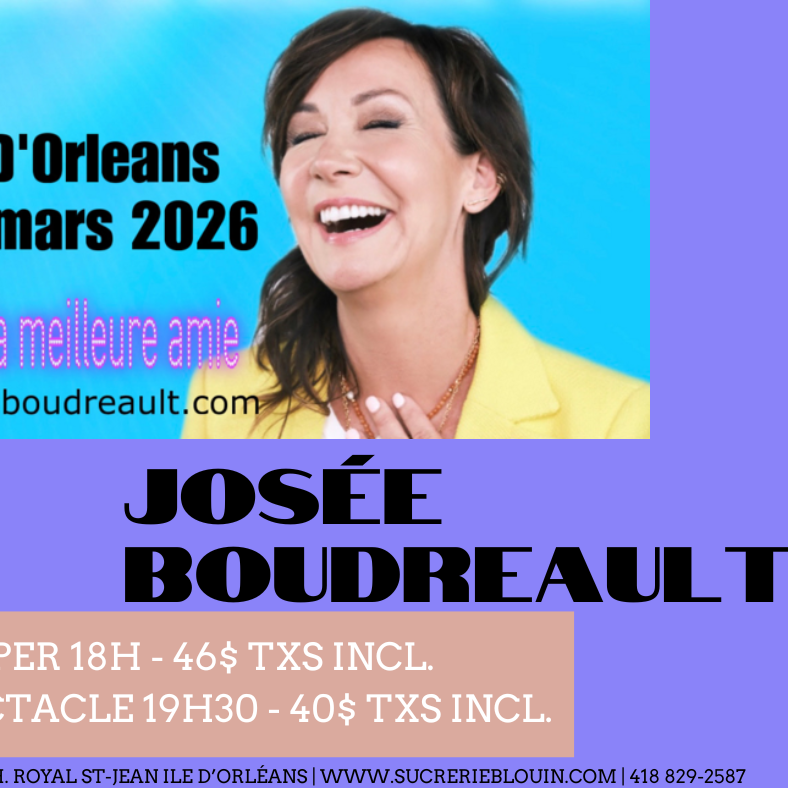 Souper Spectacle Josée Boudreault