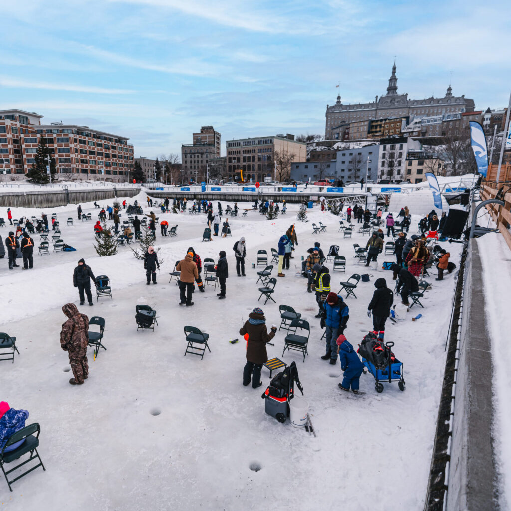 Tournoi de pêche du Village Nordik du Port de Québec